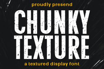 Design Ideas Using Chunky Font Textures
