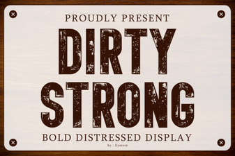 Bold & Raw: Typefaces with Strong Character