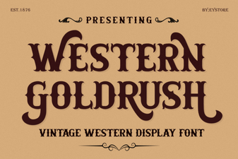 Old West Fonts for Vintage Projects