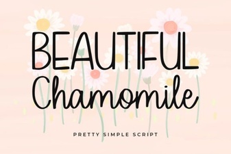 Design with Beautiful Chamomile Fonts