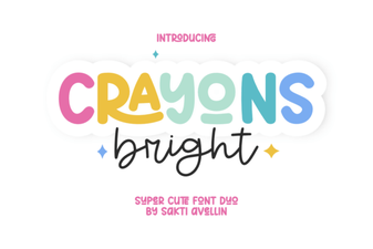 Bright & Fun Crayon Fonts for Creative Projects