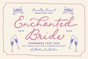 Creative Wedding Design Ideas with the Enchanted Bride Font