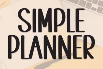 Simple Planner Fonts for Organized & Creative Projects