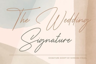 The Wedding Signature Font: Creative Design Ideas